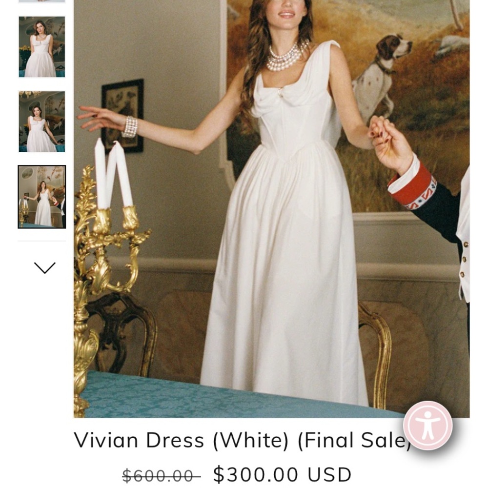Nana Jacqueline Elegant White Wedding Dress
